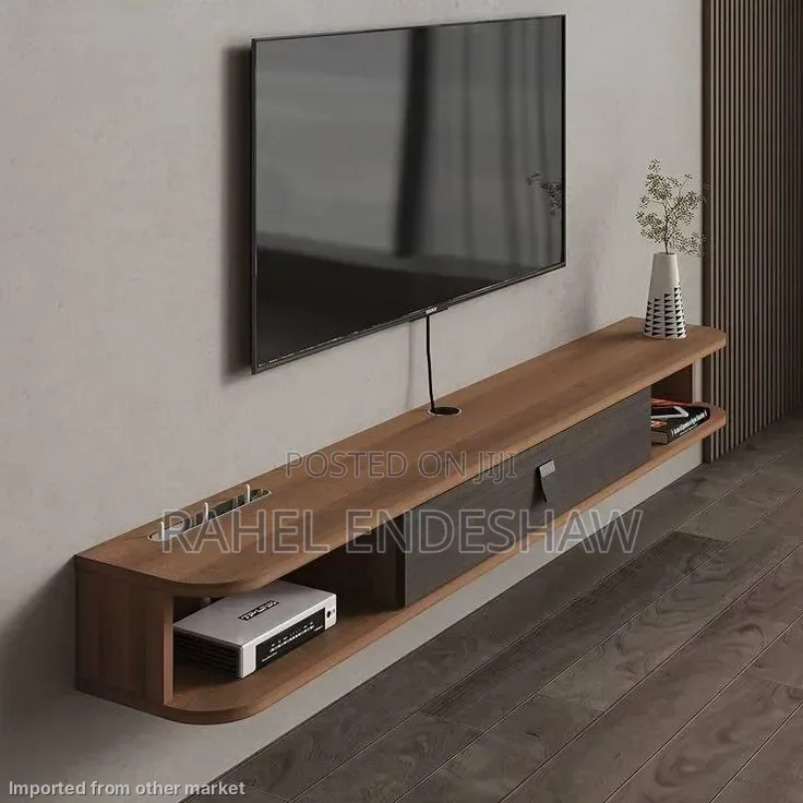Brown Laminated Tv Stand