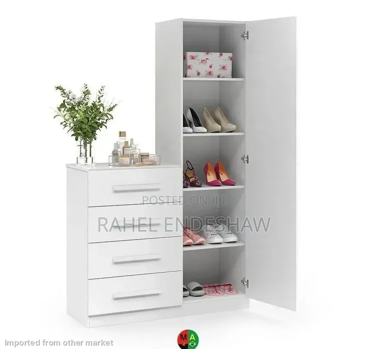 Full Laminated White Dresser